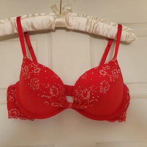 Victoria's Secret- lacy, racy, RED with crystal embelishments 💎.